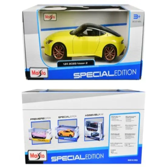 2023 Nissan Z Yellow Metallic with Black Top "Special Edition" Series 1/24 Diecast Model Car by Maisto image {2}