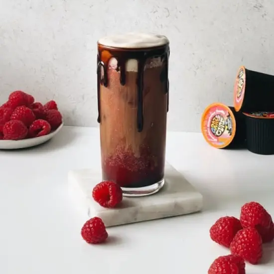 Decaf Chocolate Raspberry Truffle Flavored Coffee Pods image {3}