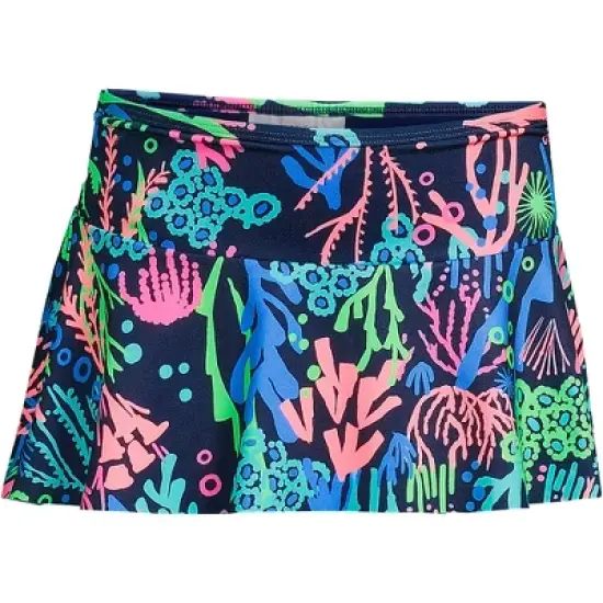 Lands' End Girls Slim Swim Mini Skirt Swim Bottoms image {6}