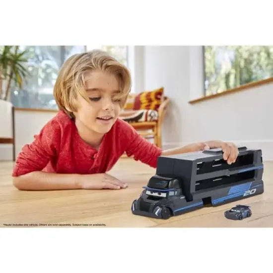 BLACK Disney Pixar Cars Minis Transporter with Vehicle image {6}