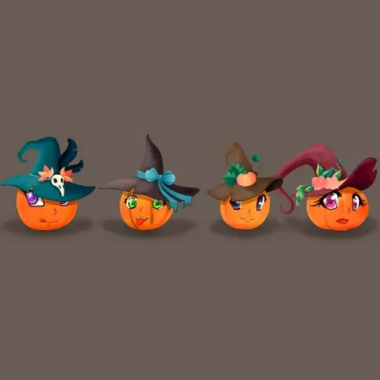 Women's Design By Humans Halloween pumpkins By rabbitswork Racerback Tank Top image {1}