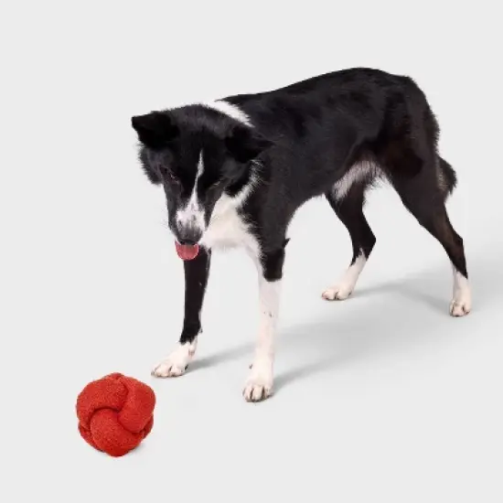 Plush Treat Dispenser Dog Toy - Boots & Barkley&trade; Terracotta Orange image {1}