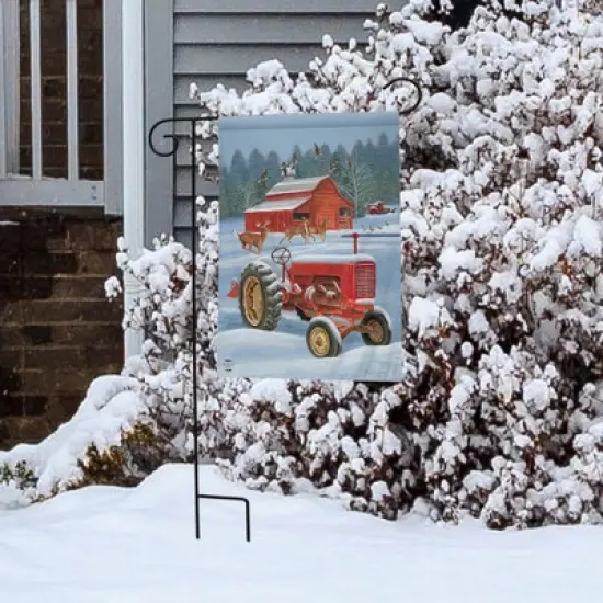 Briarwood Lane Winter Garden Flag 12x18 For Outdoor Winter on the Farm For Winter Garden Flag Flags For Outside image {3}