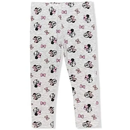 Disney Girl's 2-Pack Minnie Mouse Pullover Hoodie and Patterned Legging Pant Set Variety for Toddler image {2}