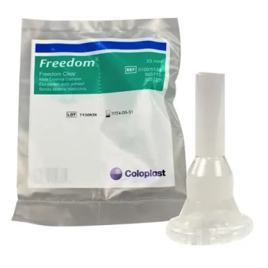 Freedom Clear Silicone Male External Catheter Small image {3}