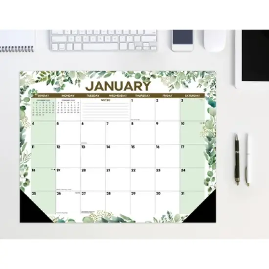 Willow Creek Press 22"x17" 2026 Eucalyptus Large Monthly Deskpad image {5}
