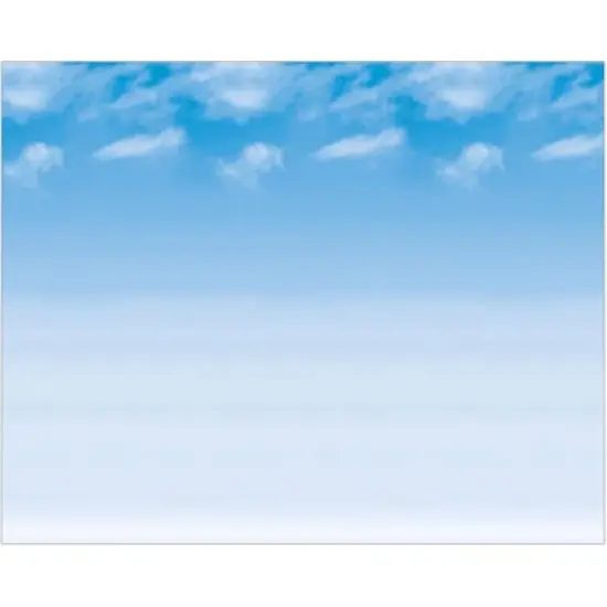4pk 4'x12' Fadeless Bulletin Board Art Paper Wispy Clouds - Pacon: Teaching Aid, 3+ Years, 1st-10th Grade, 4 Pieces image {4}