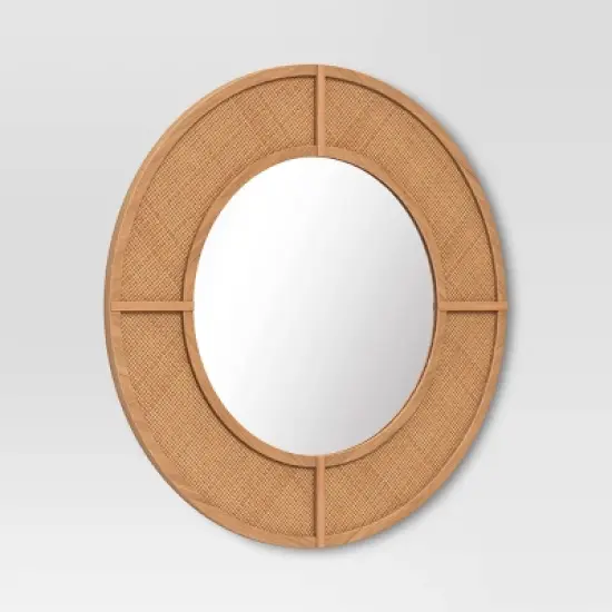 28" Caning Round Wall Mirror - Threshold&trade; image {2}
