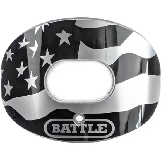 Battle Sports Chrome American Flag 2.0 Oxygen Lip Protector Mouthguard image {2}