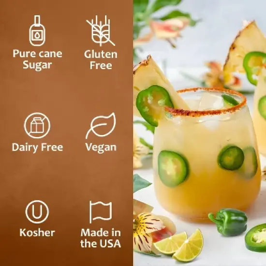 Syruvia Spicy Margarita Syrup - 25.4 fl oz. Premium Flavoring Syrup For Coffee image {3}