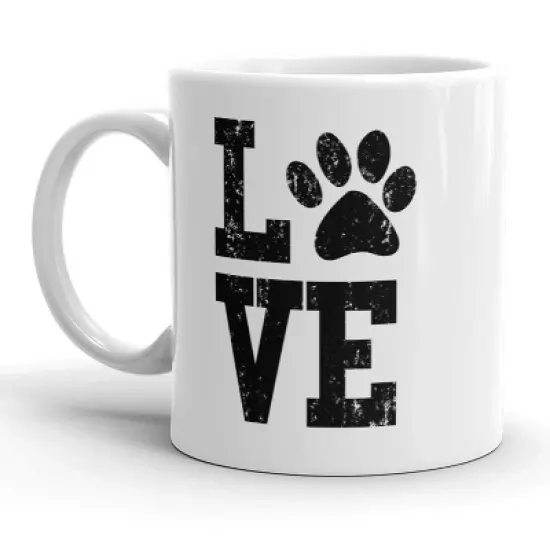Crazy Dog Love Paw Mug Cute Adorable Pet Dog Cat Coffee Cup - 11oz image {6}