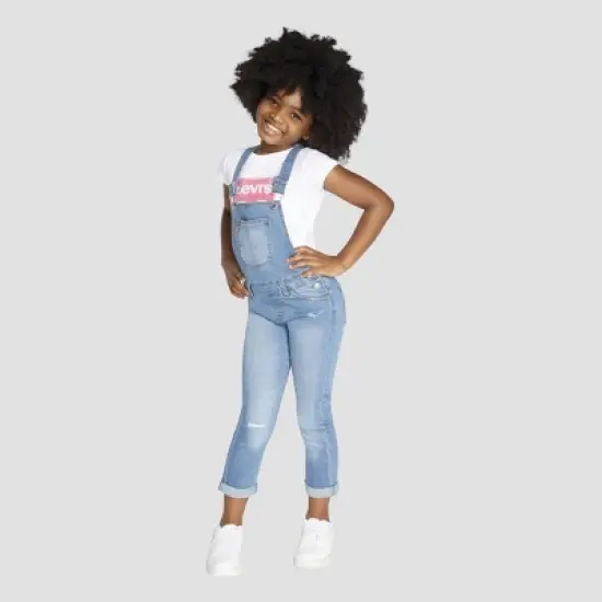 Levi's&reg; Girls' Overalls - Blue image {15}