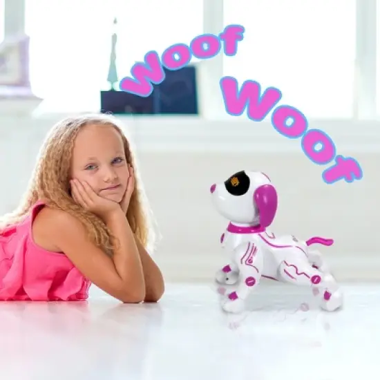 Contixo Smart Voice Recognition -Robot Dog R3 Pink image {3}