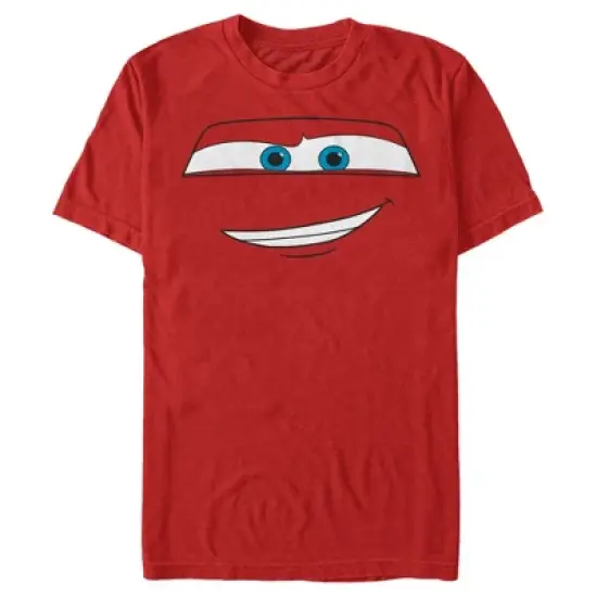 Men's Cars Lightning McQueen Big Face T-Shirt image {4}