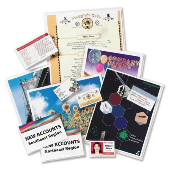 Business Source Laminating Pouch Letter 3Mil 9"x11-1/2" 50/BX Clear 20854 image {1}