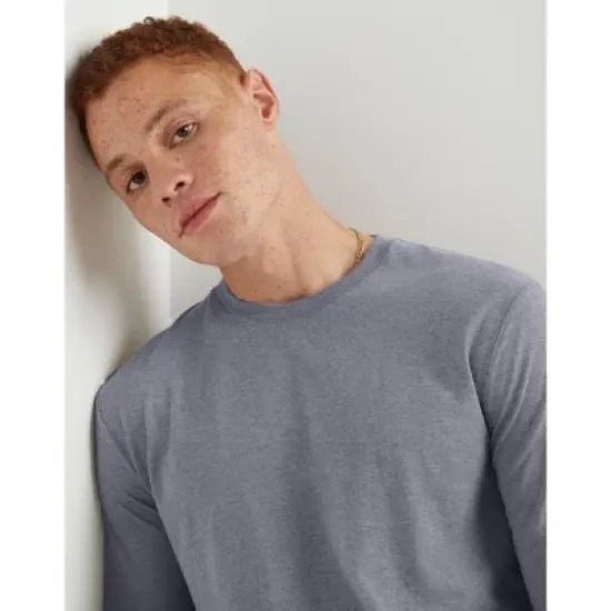 Hanes Originals Men's Long Sleeve Tri-Blend T-Shirt image {3}