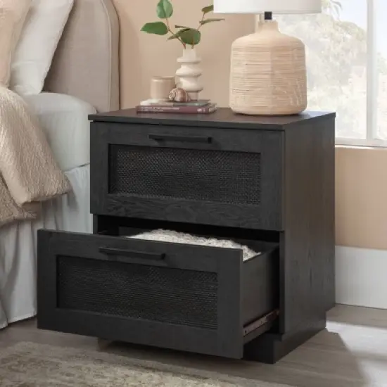 Sauder Tiffin Line Nightstand&nbsp;Raven Oak image {4}