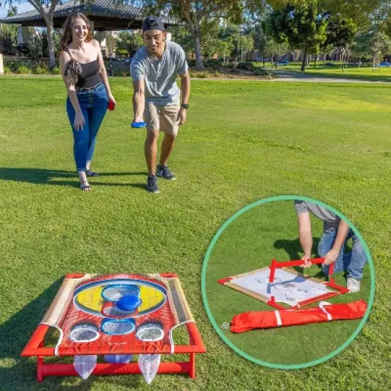 GoSports Cornhole Bean Bag Toss Game - 10pc image {4}