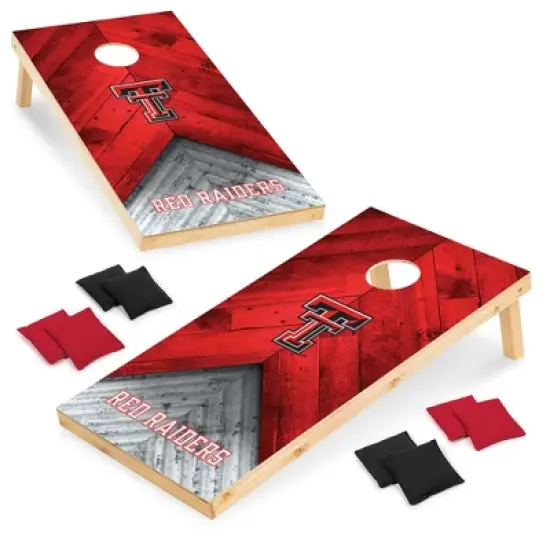 NCAA Texas Tech Red Raiders 2'x4' Wood Cornhole Set image {6}