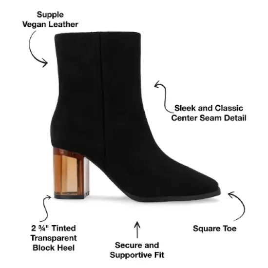 Journee Collection Women's Tru Comfort Foam&trade; Clearie Booties image {7}