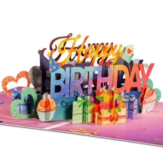 Paper Love Frndly 3D Happy Birthday Pop Up Card image {3}