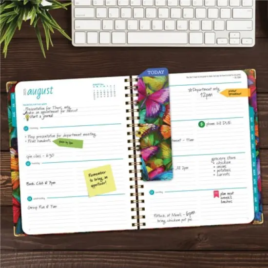 Global Printed Products Hardcover AY 2025-2026 Fashion Planner - 8.5"x11" (Colorful Butterflies) image {6}