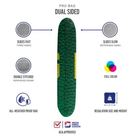 Gameday Eugene Synergy Pro Green Cornhole Bags (Set of 4) image {2}