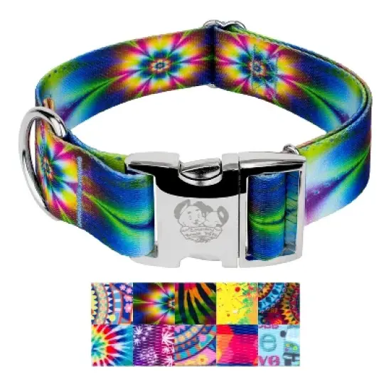 Country Brook Petz HossFit Jr Wide Premium  Dog Collar - Groovy Collection image {5}