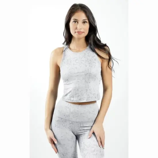 Yogalicious - Women's Nude Tech Water Droplet Crop Top image {5}