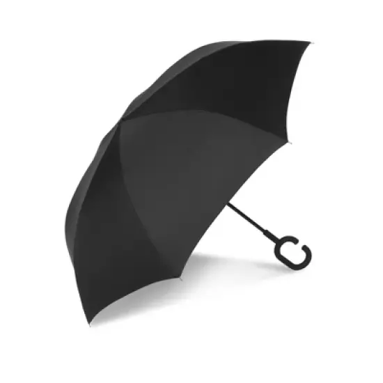 ShedRain UnbelievaBrella Reverse Opening Stick Umbrella - Black/White image {2}