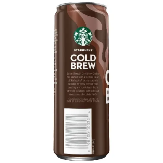 Starbucks Chocolate Cream Cold Brew Premium Coffee Drink - 11 fl oz Can image {1}