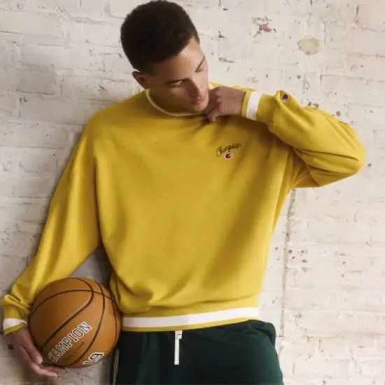 Champion Men's University Small Script Sweatshirt image {6}