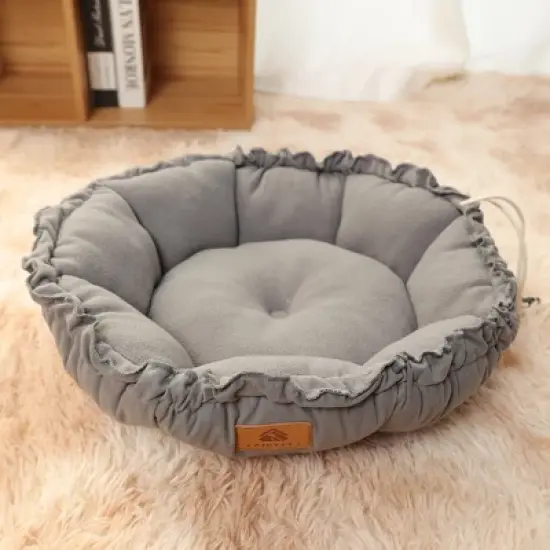 Dog bed retractable rope suitable for all seasons, usable on both sides. Dog bed, cat bed, pet mat. Lightweight and foldable. image {4}
