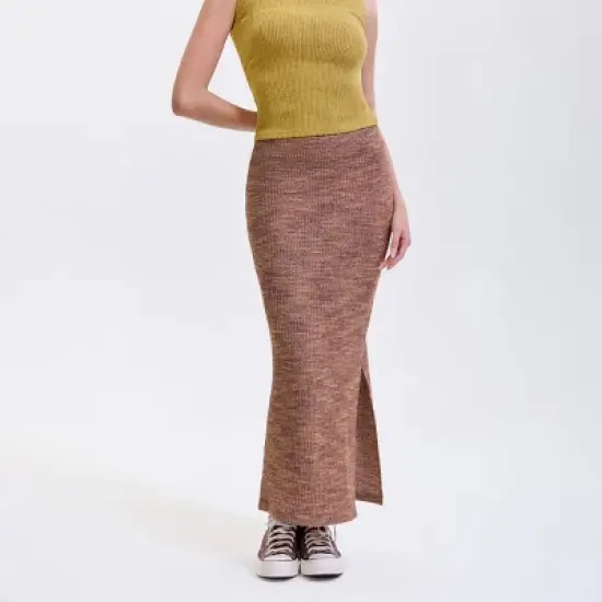 Women's Side Slit Maxi Pencil Skirt - Wild Fable&trade; Brown image {6}
