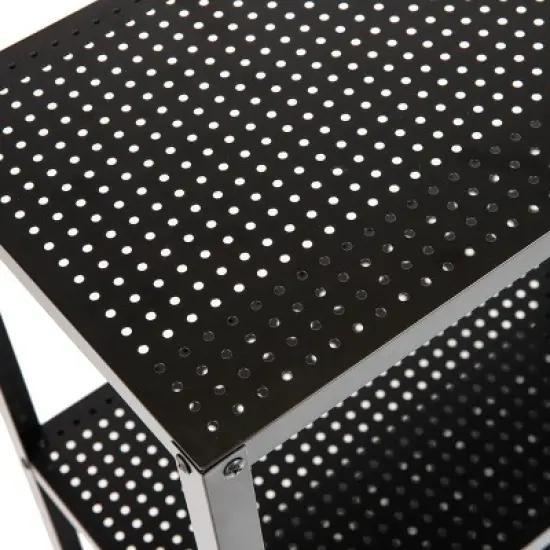 Mind Reader 3-Tier Rolling Cart Microwave Stand Metal image {3}