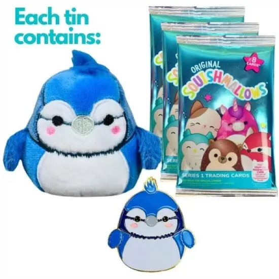 Squishmallows Babs The Blue Jay Trading Card Tin image {1}