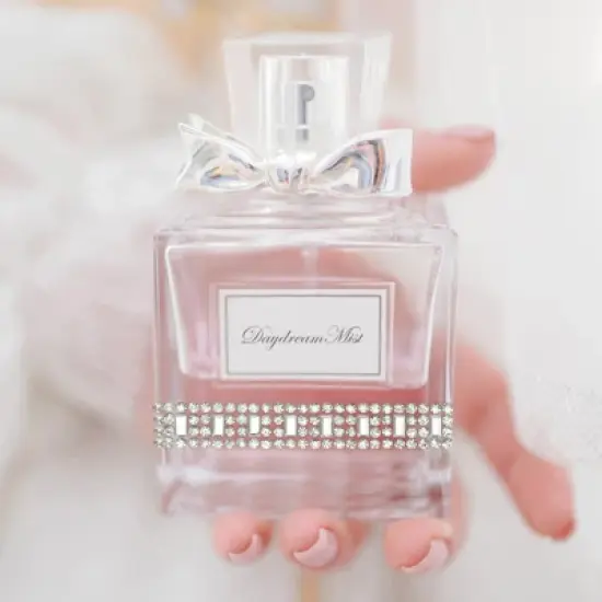 Wrapables 3 Yards Self Adhesive Crystal Rhinestone Ribbons, Diamond Bling Tape Strips Trim for DIY Crafts Wedding Party Decoration (3 Rolls), Silver image {7}