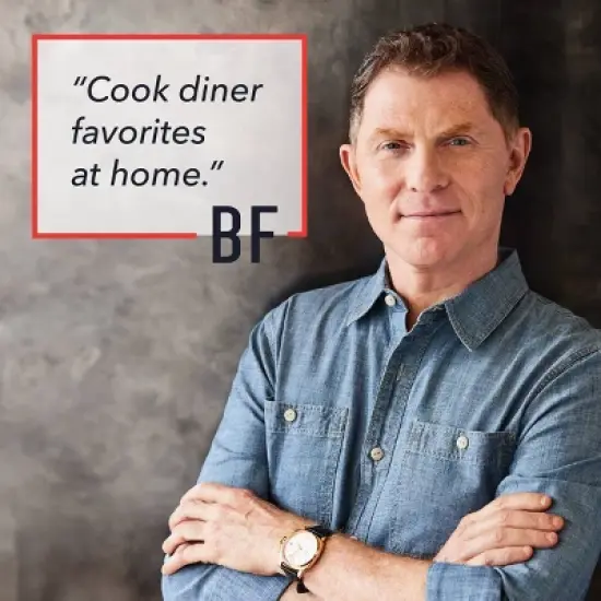 Bobby Flay Double Burner Cast Iron Reversible Griddle with Dual Handles image {4}