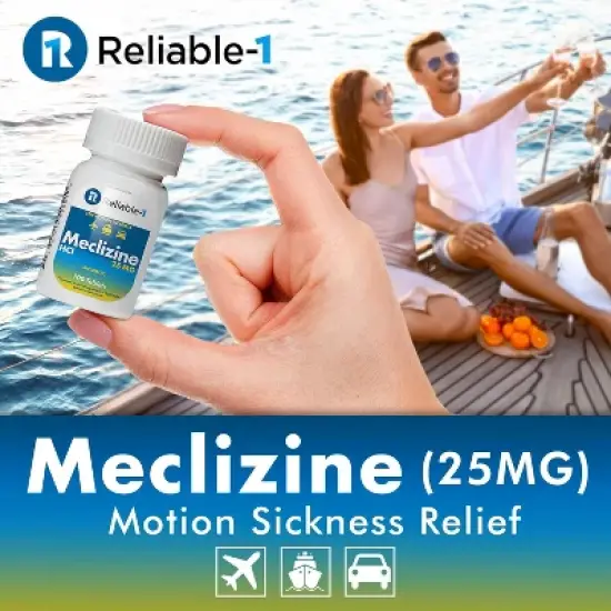 Reliable 1 Meclizine HCL 25mg 100 Tablets image {1}