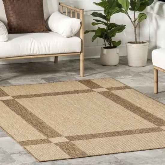 nuLOOM Natasha Casual Stripes Indoor/Outdoor Area Rug image {8}