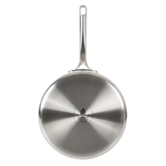 Bloomhouse 10 Inch Triply Stainless Steel Fry Pan W/ Lid W/ Non-Stick Non-Toxic Pro Ceramic Interior Frying Pan image {1}