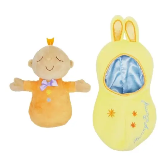 Manhattan Toy Snuggle Pod Hunny Bunny First Baby Doll with Yellow Cozy Sleep Sack image {5}