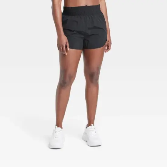 Women's High-Rise Crinkle Shorts - All in Motion&trade; image {2}
