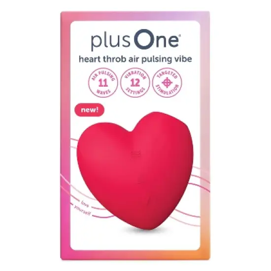 plusOne Heart Throb Air Pulsing Vibrator image {1}