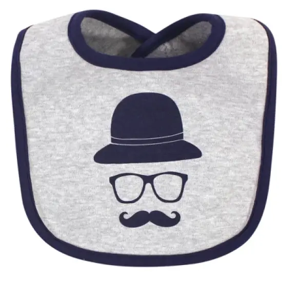 Hudson Baby Infant Boy Cotton Bibs 10pk, Handsome Like Daddy, One Size image {6}