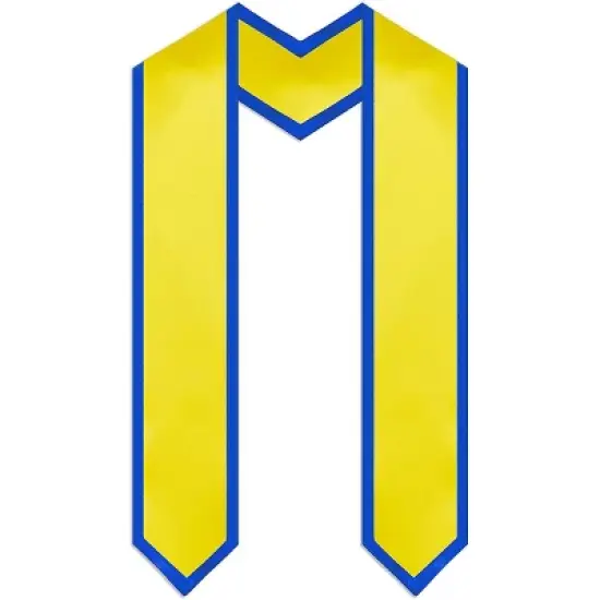 Sparkle and Bash 2 Pack Honors Graduation Stole, Gold and Blue Sash, Class of 2023 Grad Favors & Supplies, Unisex, 72 in image {2}