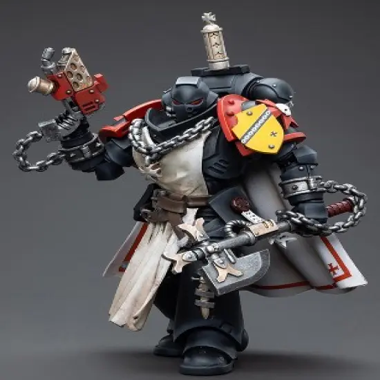 Black Templars Primaris Sword Brethren Granbertus 1/18 Scale | Warhammer 40K | Joy Toy Action figures image {2}