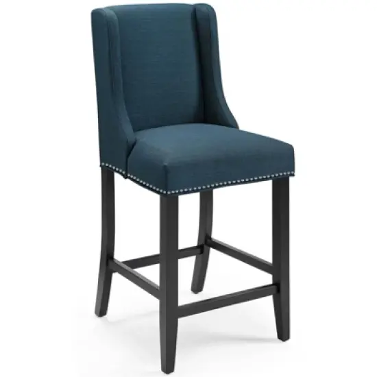 Baron Upholstered Fabric Counter Height Barstool - Modway image {1}
