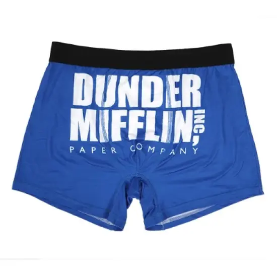 The Office Dunder Mifflin TV Sitcom Mens 3pk Boxer Briefs Underwear image {3}