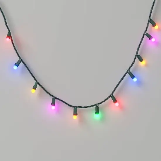 100ct LED Mini Sphere Christmas Orb and Globe String Lights with Green Wire - Wondershop&trade; image {5}